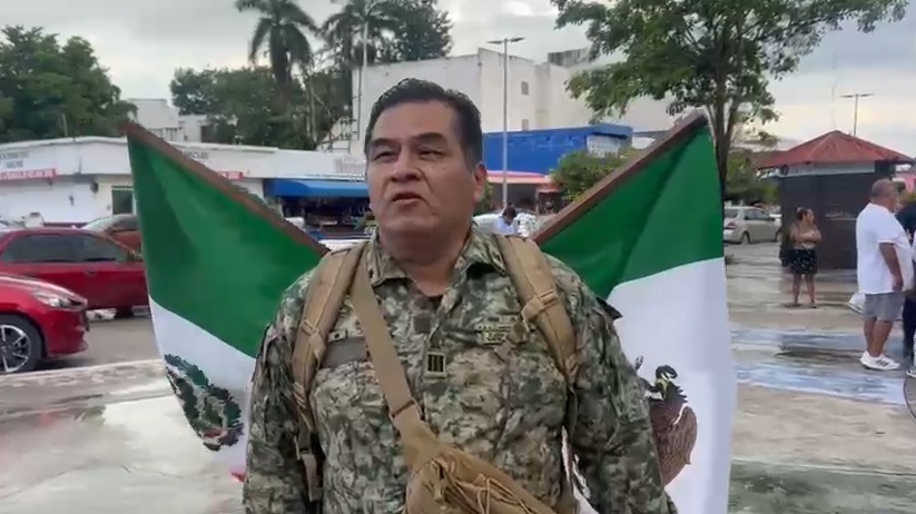 Capitán del Ejército Anuncia Marcha Rumbo a la Ciudad de México y Respalda Movilización Juvenil en Chetumal - Diario Cambio 22 - Península Libre