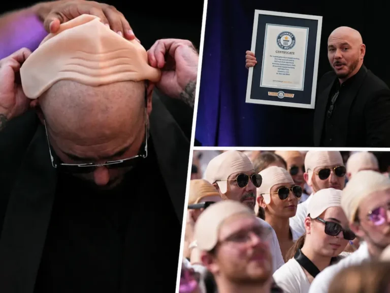 Pitbull Rompe Récord Guinness al Reunir a Más de 22 Mil Fans con Calvas Postizas en Londres - Diario CAMBIO 22 - Península Libre